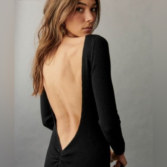 NWT Sezane Vivianne Dress Black XS - Picture 2 of 7